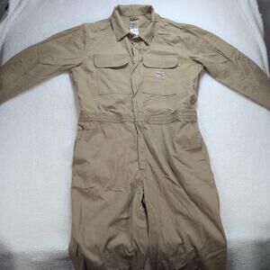 Carhartt Men’s 48 Reg Flame Resistant Coverall Jumpsuit Tan NFPA 2112 FR